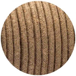 Premium 0.75mm 2-Core Round Vintage Braided Hemp Light Flex