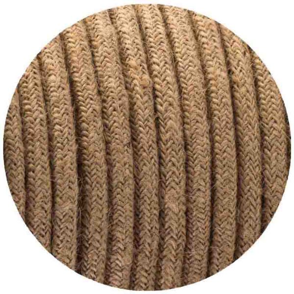 Premium 0.75mm 2-Core Round Vintage Braided Hemp Light Flex
