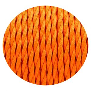 2 Core Twisted Electric Cable Orange color fabric 0.75mm