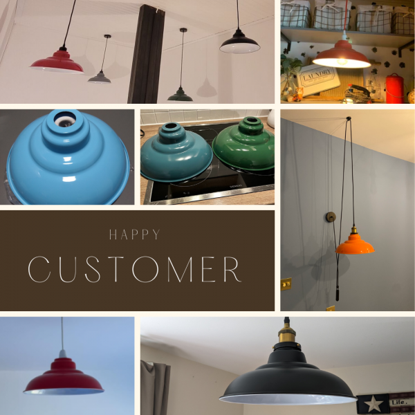 Easy Fit Metal Semmi Curvy Lamp Shades