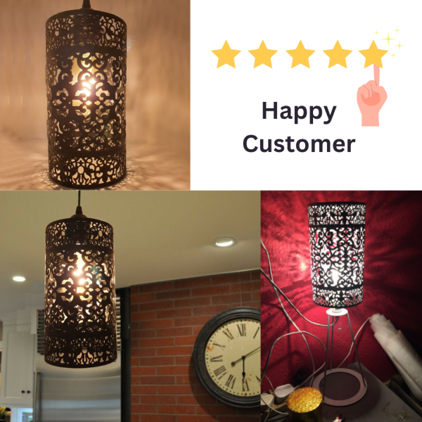 Black Easy Fit Black Drum Lampshade Metal Pendant Light Shade