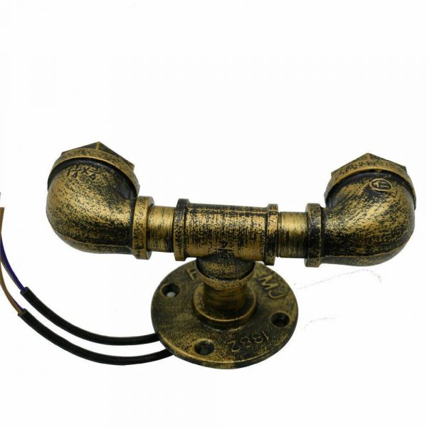 Vintage Industrial Sconce Loft Various colours Water Pipe Wall Light Porch Lamp Steampunk~2133