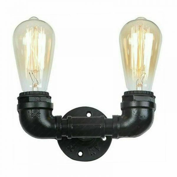 Vintage Industrial Sconce Loft Various colours Water Pipe Wall Light Porch Lamp Steampunk~2133