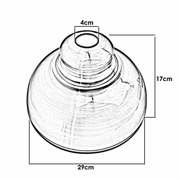 Curvy Dome Easy fit Pendant Lighting & Ceiling Light Shade