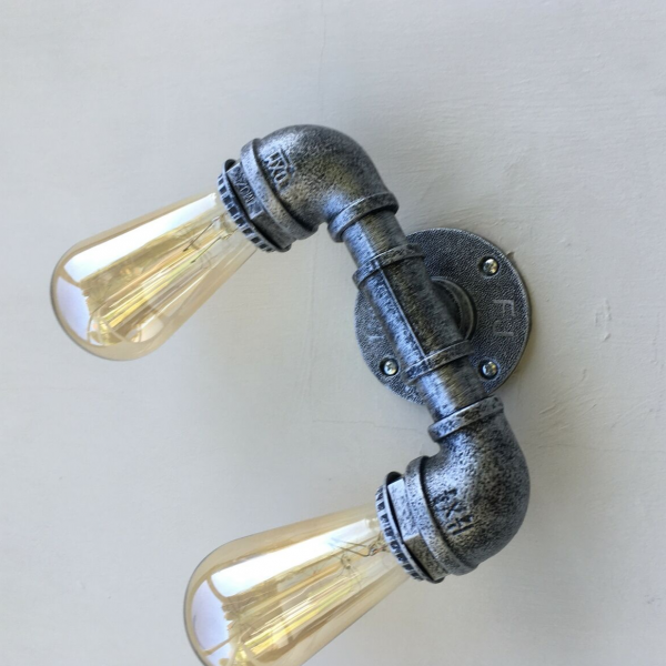 Vintage Industrial Sconce Loft Various colours Water Pipe Wall Light Porch Lamp Steampunk~2133