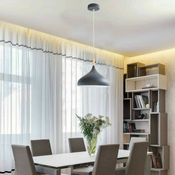 Ceiling Pendant Light Metal Colour Shade Hanging Lamps~5305