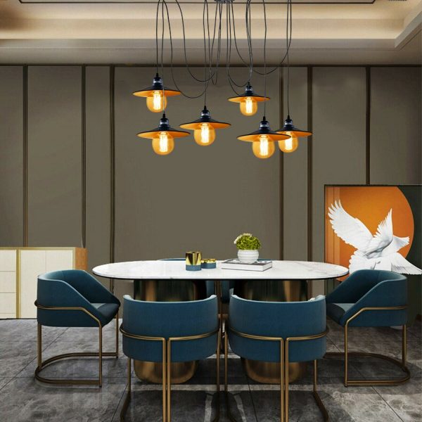 DC VOLTAGE Retro 5-Arm Pendant Light | Industrial | Vintage | Adjustable