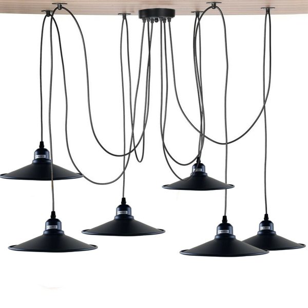 DC VOLTAGE Retro 5-Arm Pendant Light | Industrial | Vintage | Adjustable