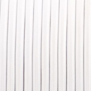 3-Core 0.75mm Round Vintage Braided Cable White