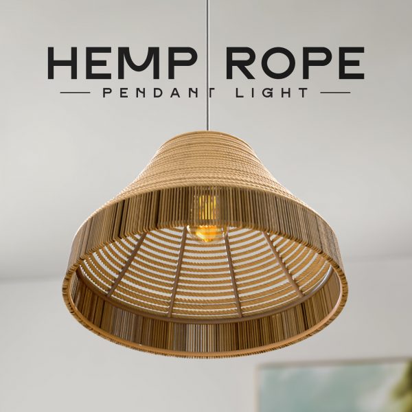 DC VOLTAGE Vintage Hemp Pendant Light for Home & Office